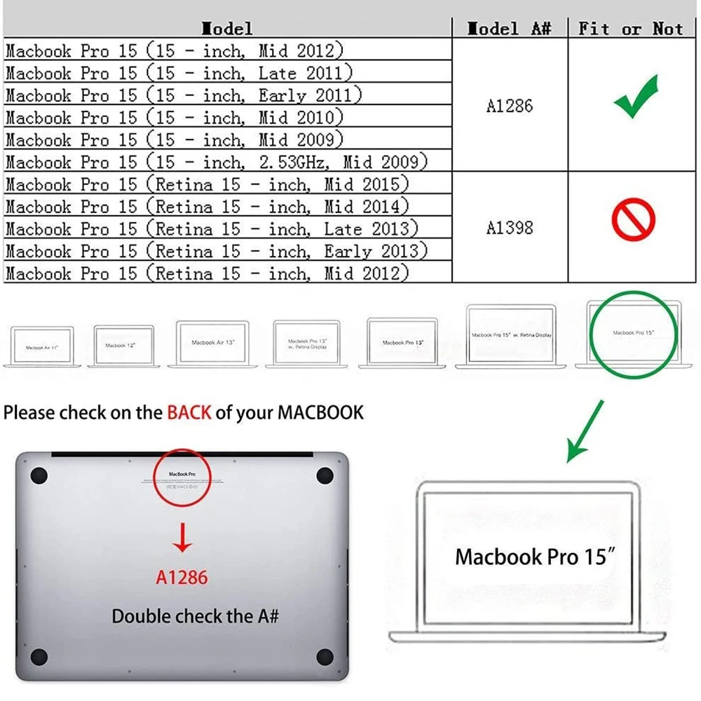 Loptop case For Macbook Pro 15 CD ROM Case A1286 Mid 2009 Mid 2012 Shell