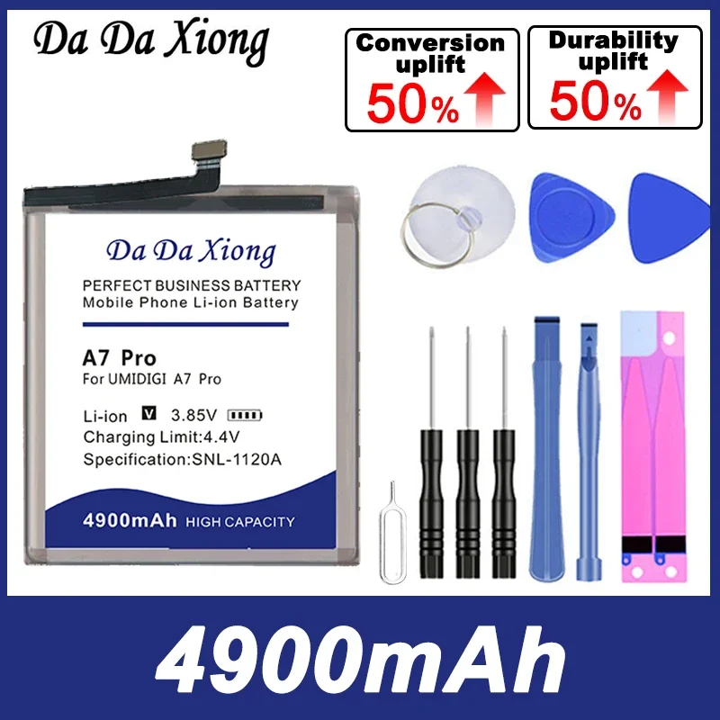 DaDaXiong Brand New 4900mAh UMI Replace Battery High Quality For UMIDIGI A7 Pro Mobile Phone Give Away Tools