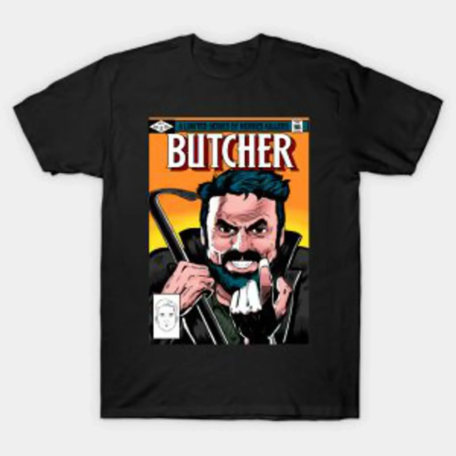 The Butcher T-Shirt Vintage Washed Slightly Homme Top für den Alltag, dehnbar, atmungsaktiv, weich, Designerkleidung, vielseitig.