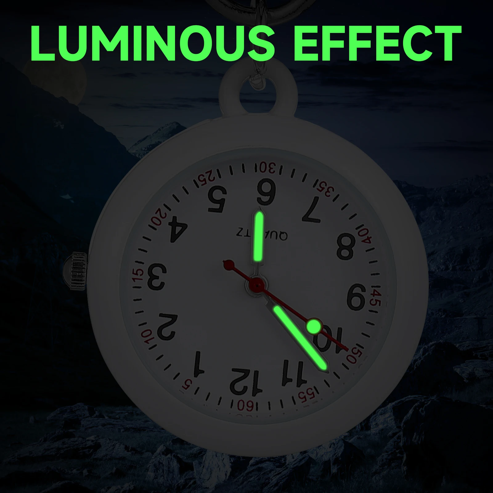 ساعة فوب معلقة جيب كاجوال للممرضة المعادن الكرتون التمريض رعاية قلادة الساعات النسائية #3