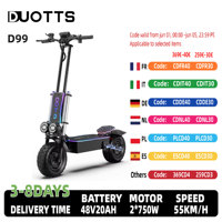 OOTD D99 City Electric Scooter 3000W*2 Motor Escooter  60V40AH Battery  Foldable Adult E-Scooter 13-Inch Tubeless Tire Escooter