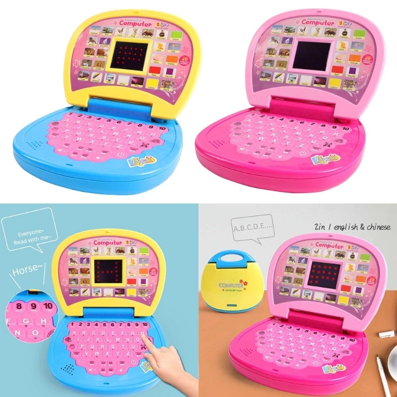 Portable Electronic Laptop Toy for Children Early Chinese&English Education Toy