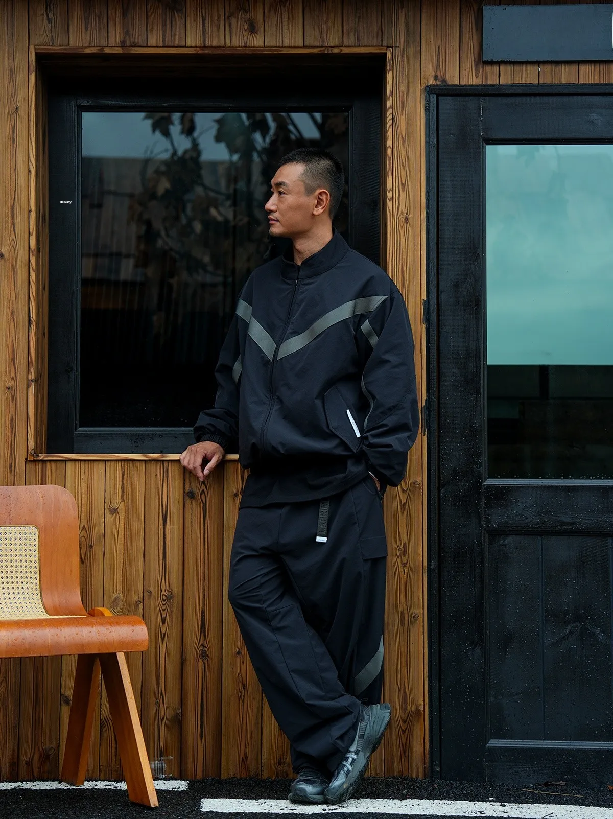 

LAPIVIMA IPFU Easy Pants Casual Comfortable Anti-Wrinkle Qui-Dry Workwear Trousers Polyester Fiber Loose Fit Men's Pants