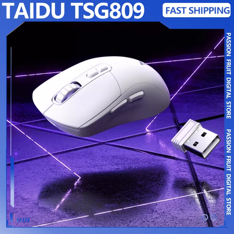 

TAIDU TSG809 2.4G Wireless Mouse 3Mode PAW3311 White Magnetic Cover With Adjustable DPI For PC Laptop Gaming Mouse Accessories
