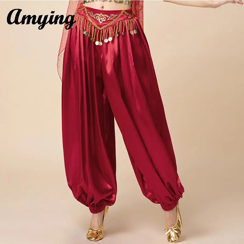 Hot Selling Belly Dance Lantern Pants Trousers Dance Practice Training ​Trousers Halloween Costume Indian Dance Trousers