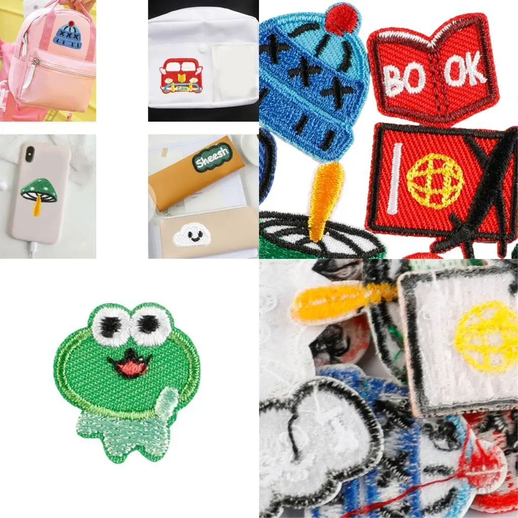 

14 Pcs Heart Sewing Patches Iron On Patches Book Embroidery Patches for Bag Y08E