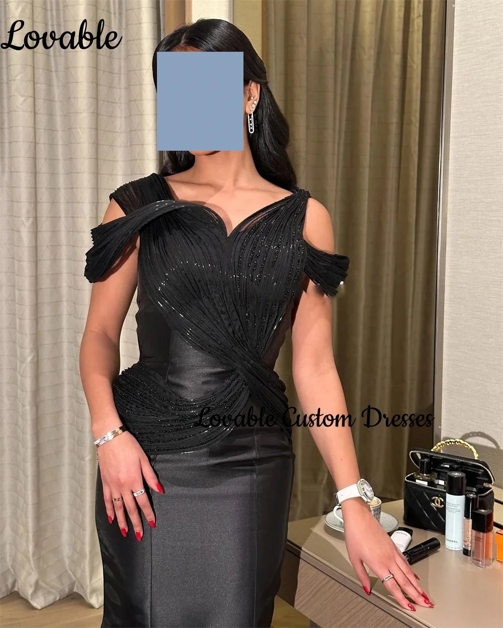 Sukienki wieczorowe damskie szyte na miarę, syreni krój, dekolt okrągły, długość do podłogi, eleganckie i ładne sukienki damskie, zapinane na zamek, sukienki wizytowe.