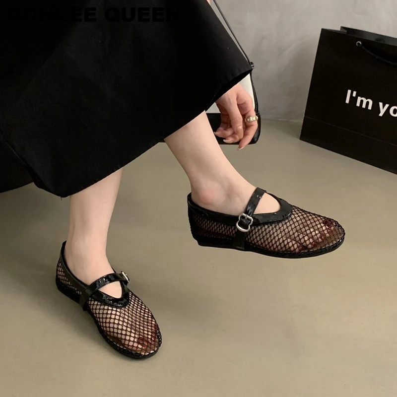 Women Flats Shoes Summer Sexy Mesh Loafers Brand Sneaker Slip On Soft Moccasin New Fashion Gold Sliver Ballerina Mary Jane Mujer