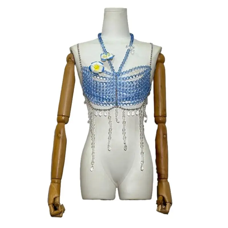 

Faionable Pearl Body Chain Nelace Sli Trendy Women's Outerwear Sweet Sle Winter Collection Heavy 470g