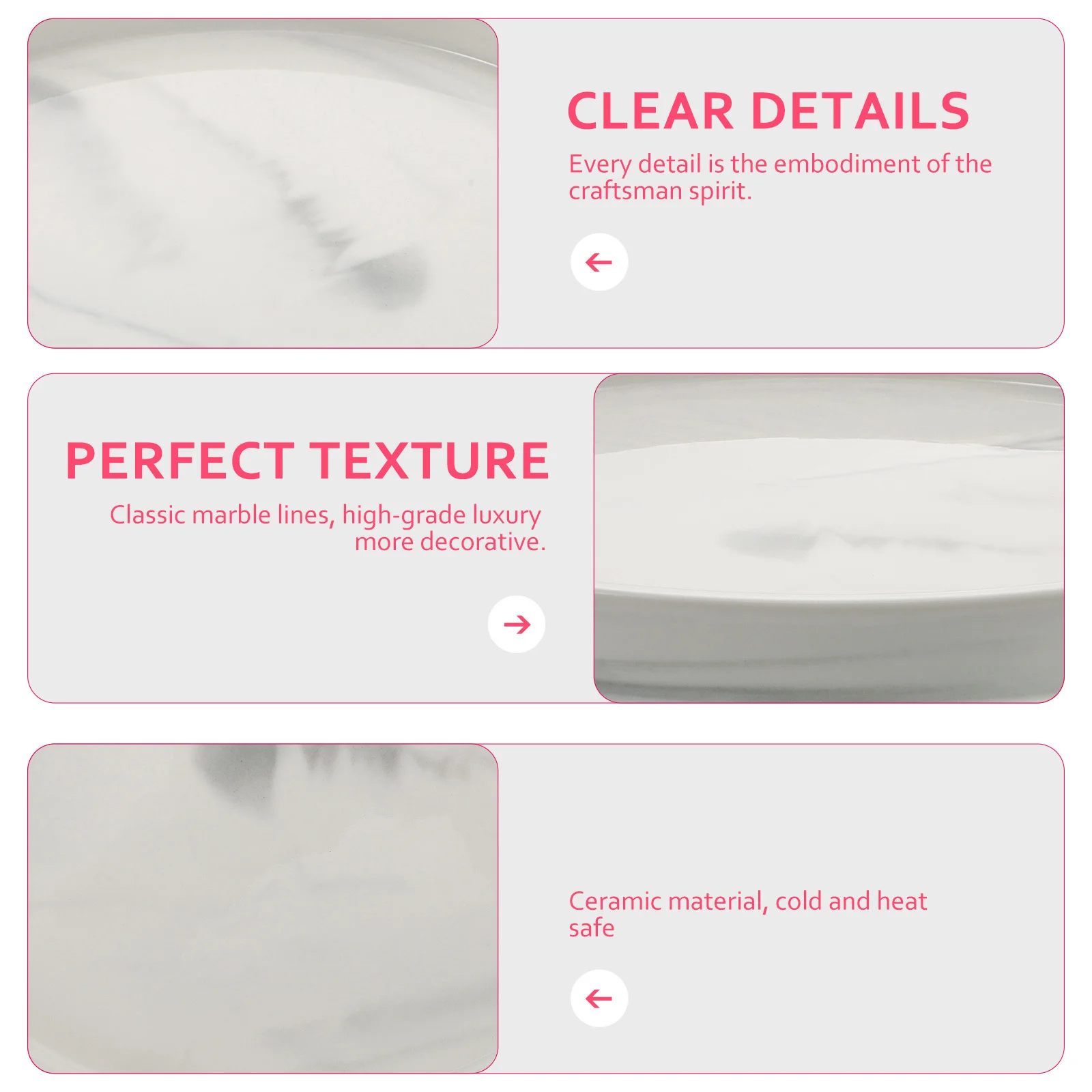 1Pcs Ceramic Jewelry Storage Tray Small Marbling Plate Multipurpose Organizer for Cosmetics Rings Watches Decorative Desktop