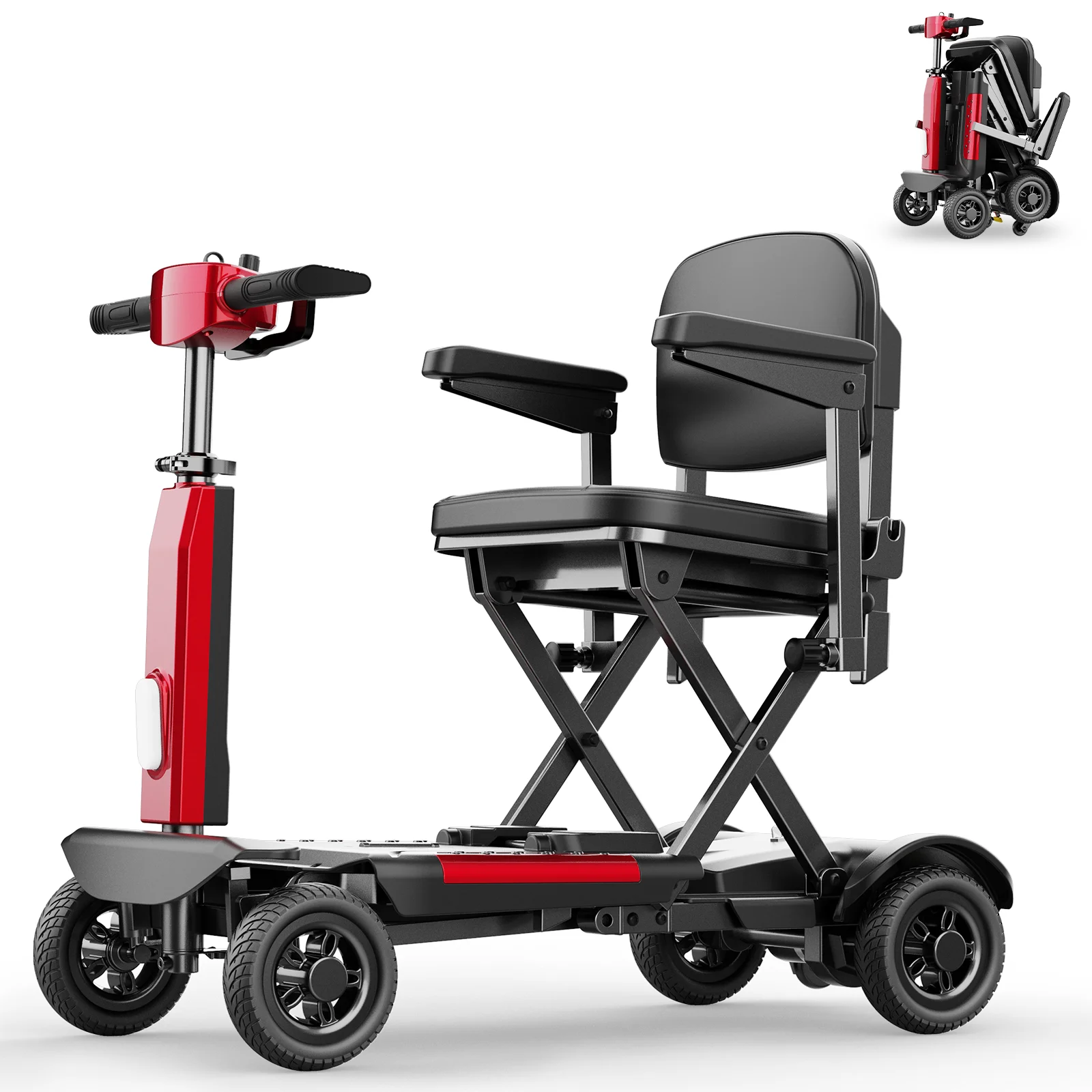 Model Portable Mobility Scooter for Adults ,X11 270W Electric Scooter Golf Cart 20KM Range 24V 10.4AH 7km/h Max Speed 120kg
