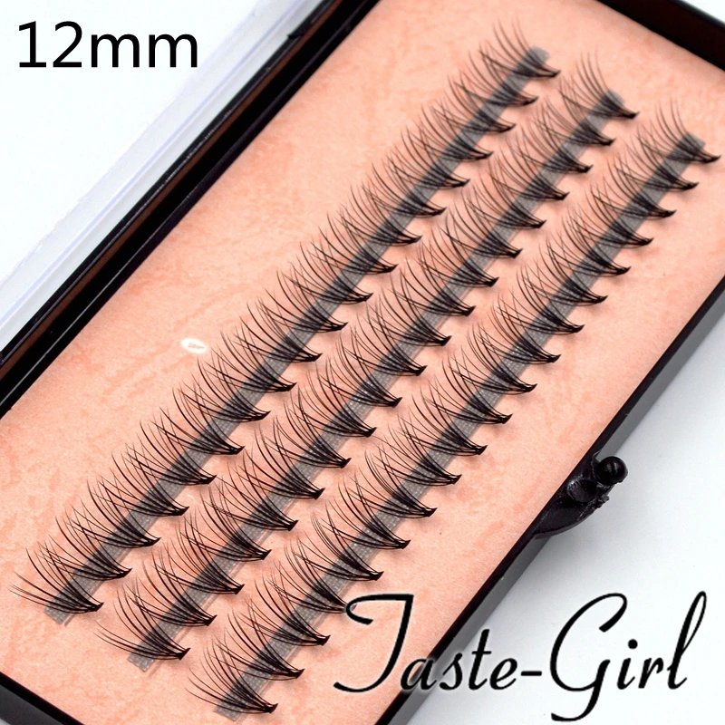 Black Individual False Eyelashes Fake Eye Lash Extension Makeup Beauty Tool 14mm 12mm 10mm 8mm Wholesale L1612