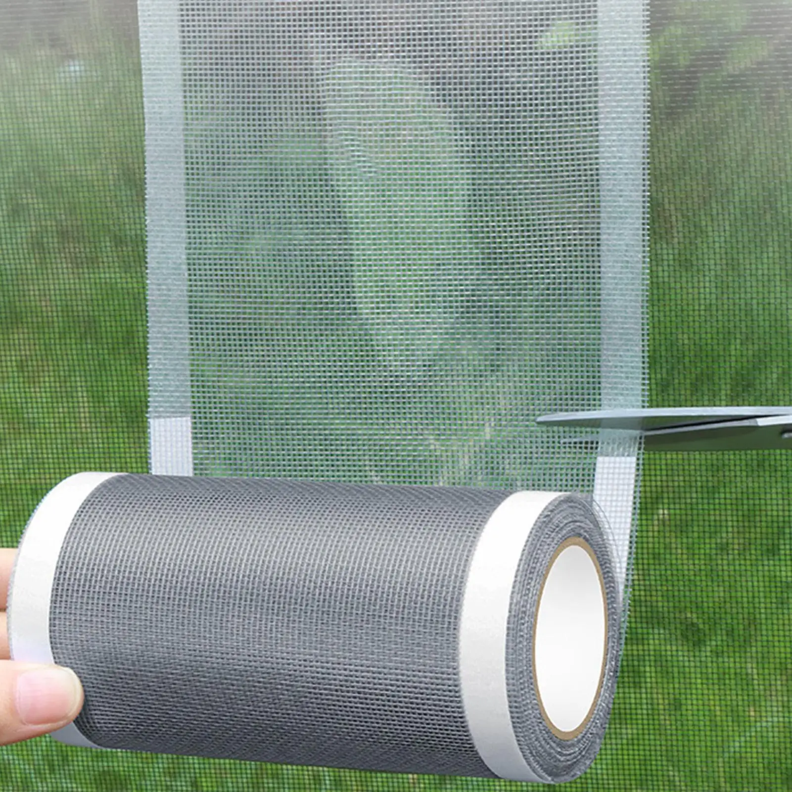 Mesh Screen Repair Tape Self Adhesive Door Mesh Mending Patches Screen Tape Window Repair  Fix Patch Anti Insect Mosquito