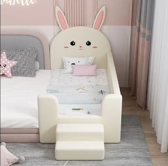 Children's Split Bed Solid Wood Widened Bedside Guardrail Baby Boy Girl Baby