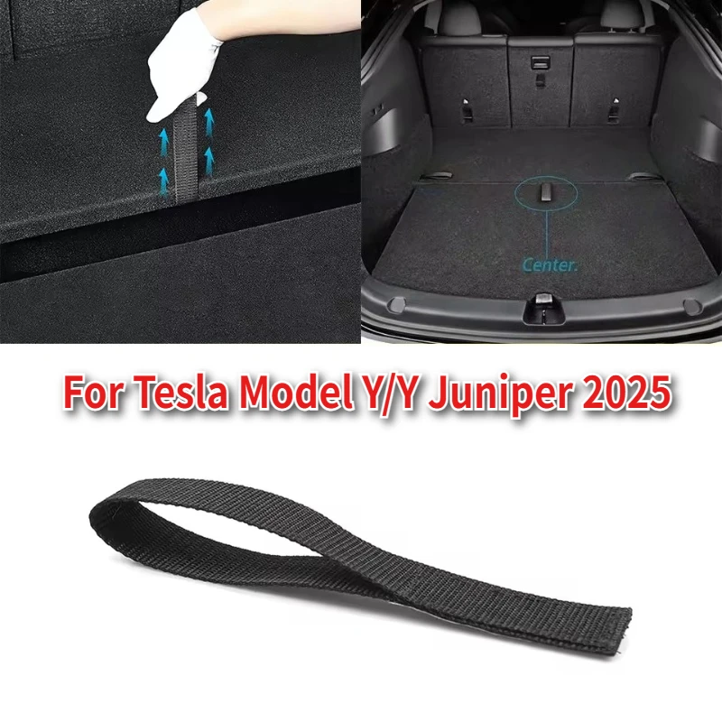 

Для Tesla Model Y Juniper задний багажник веревка шнурок открытая хвостовая крышка коробки ручка тянуть веревку органайзер аксессуары детали интерьера
