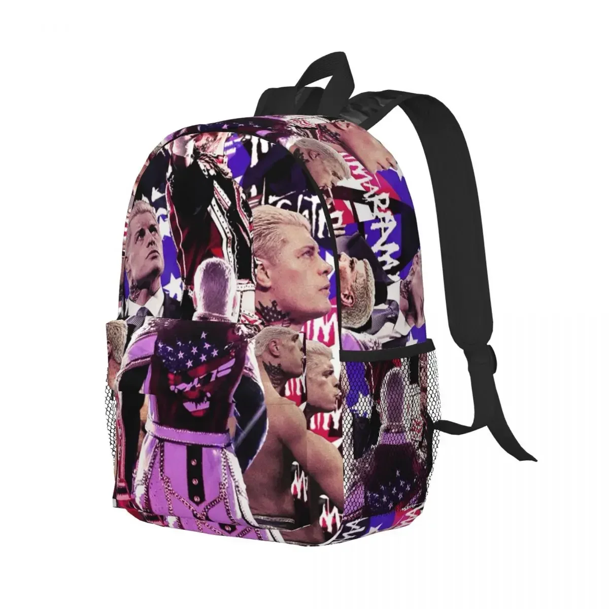 

In The Ring Cody Rhodes American Nightmare Backpack Student Boys Girls BookBag School Bag Computer Shoulder Bags for Men Women