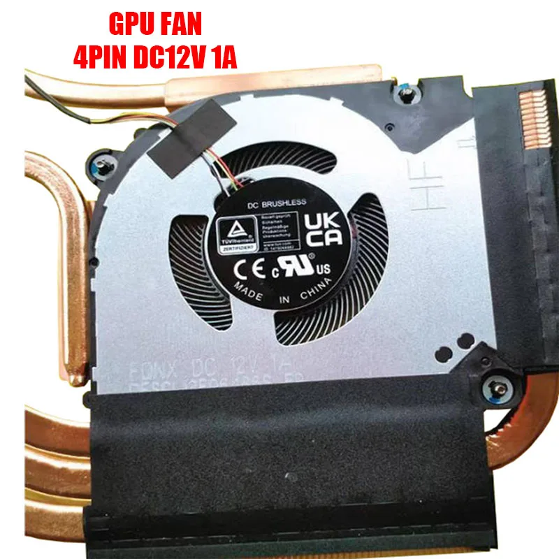 Laptop CPU GPU FAN For DFSCL12E16486S EP FQNW DFSCL12E06486S EP FQNX 4PIN DC12V 1A New DFSCL12E16486S-FQNW DFSCL12E06486S-FQNX