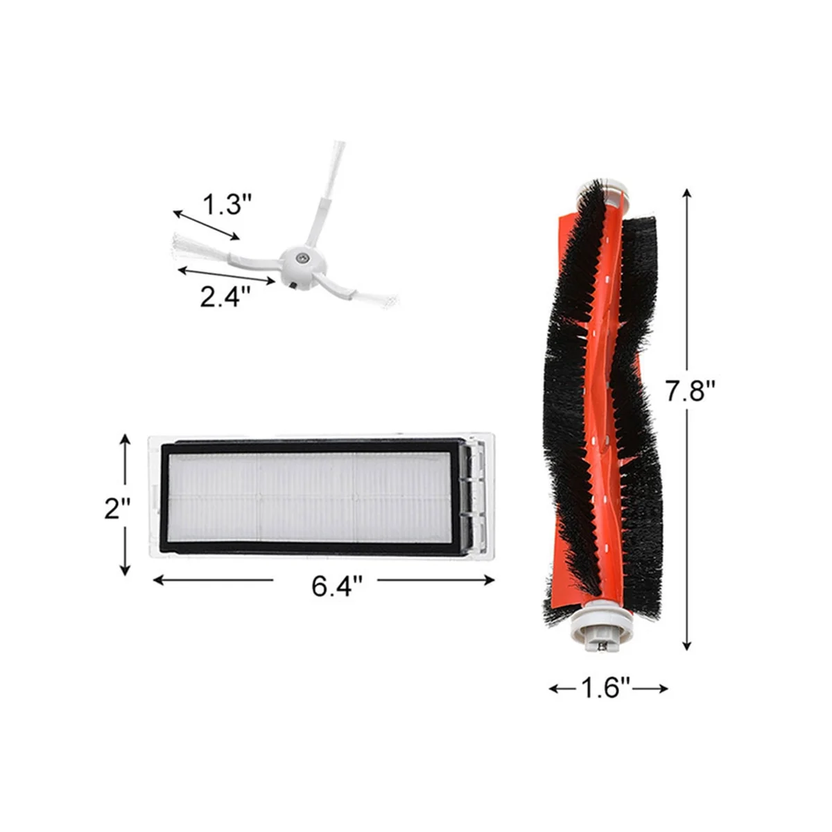 A09G-로봇 진공 청소기 Hepa 필터 Mi 1 1S S5 S50 Max S6 진공 청소기 로봇 액세서리