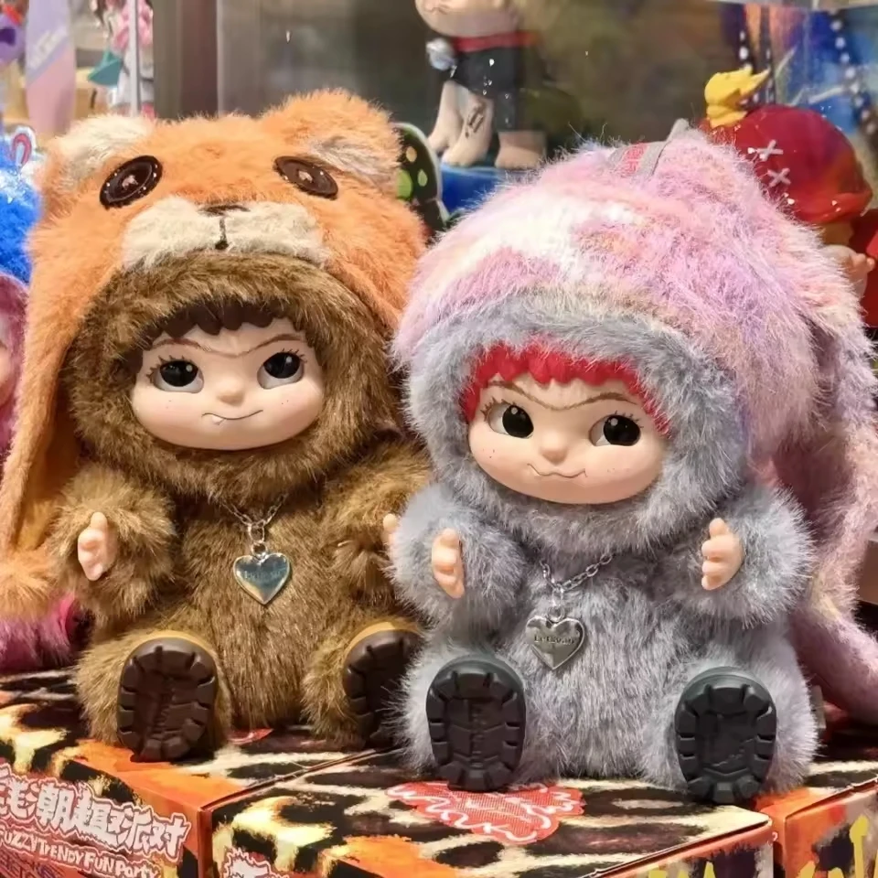 HOT Wakuku Fuzzy Trendy Fun Party Blind Box Cute Action Figure Mystery Box Cute Doll Bag Pendant Doll Surprise Bag Gift Toy Gift