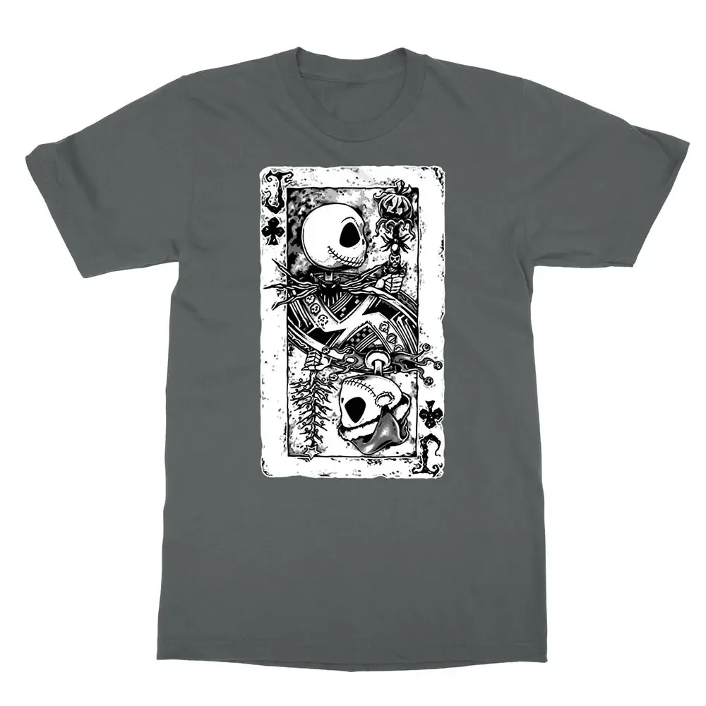 Jack of Pumpkin Halloween Poker Card Men's T-ShirtAnime Graphic Unisex T-shirt Y2K Summer Short Sleeve