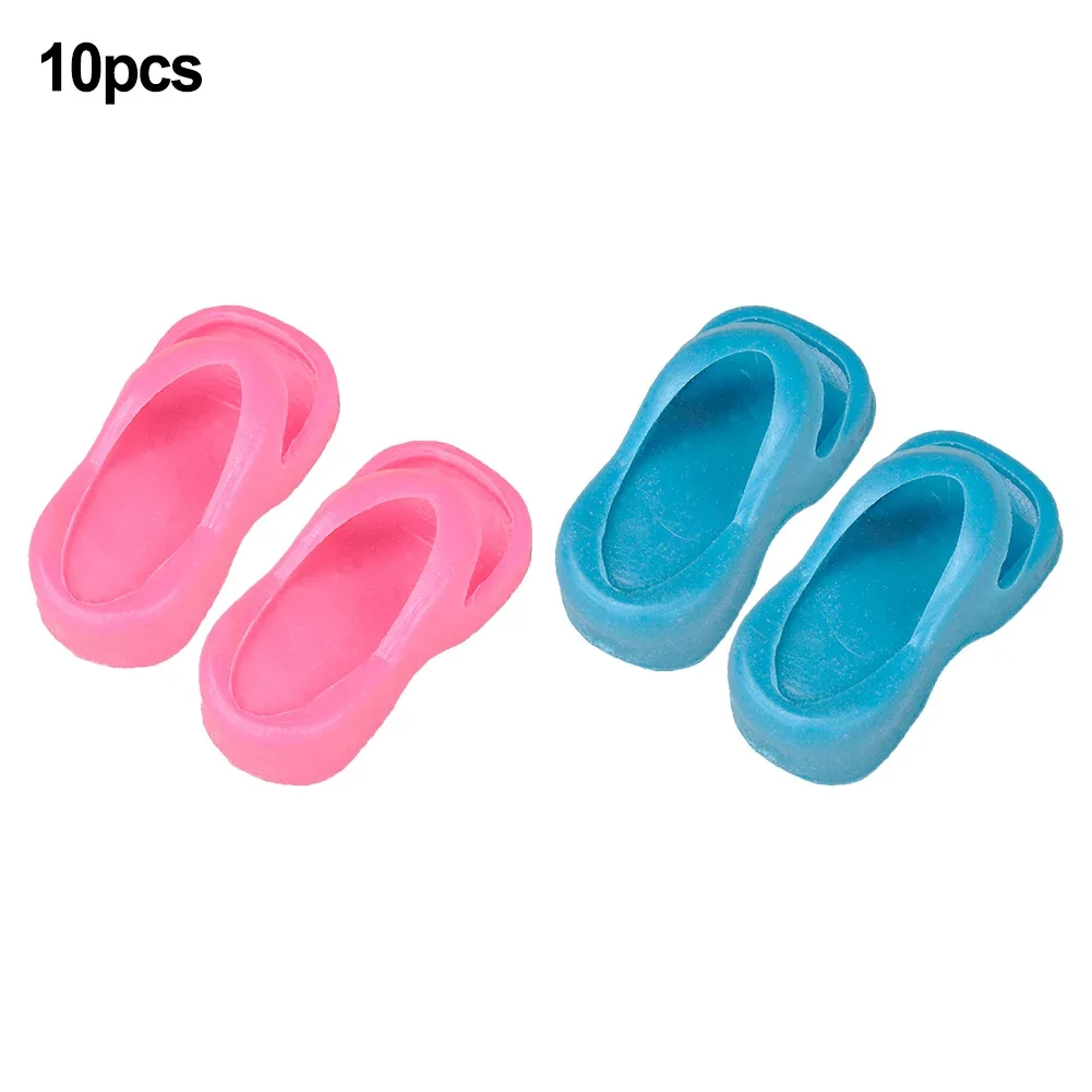 10 Pairs Fashion Doll Shoes Doll Accessories Slippers For Holidays Like Birthdays Halloween Christmas Doll's Shoes