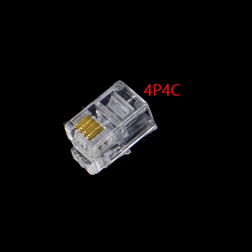 Conectores de extremidade do cabo de cristal, tomadas de telefone, conector Internet, 4Pin, 6Pin, 8Pin, RJ9, 4P4C, RJ11, 6P4C, 6P6C, RJ45, 8P8C, 20Pcs
