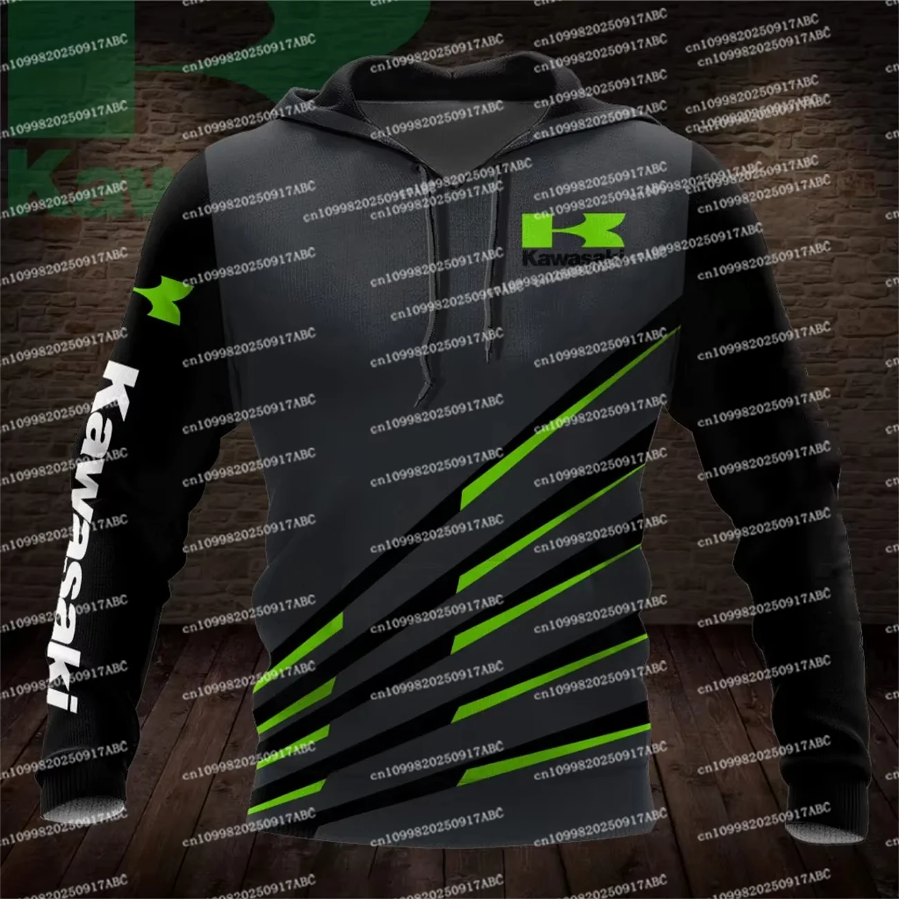 

（Kawasaki ）Men Hoodie Kawasaki Hoodie Women's Hoodie Men Sweatshirt Sweatshirt Racing Suit Hooded Sweatshirt Road Riding Suit