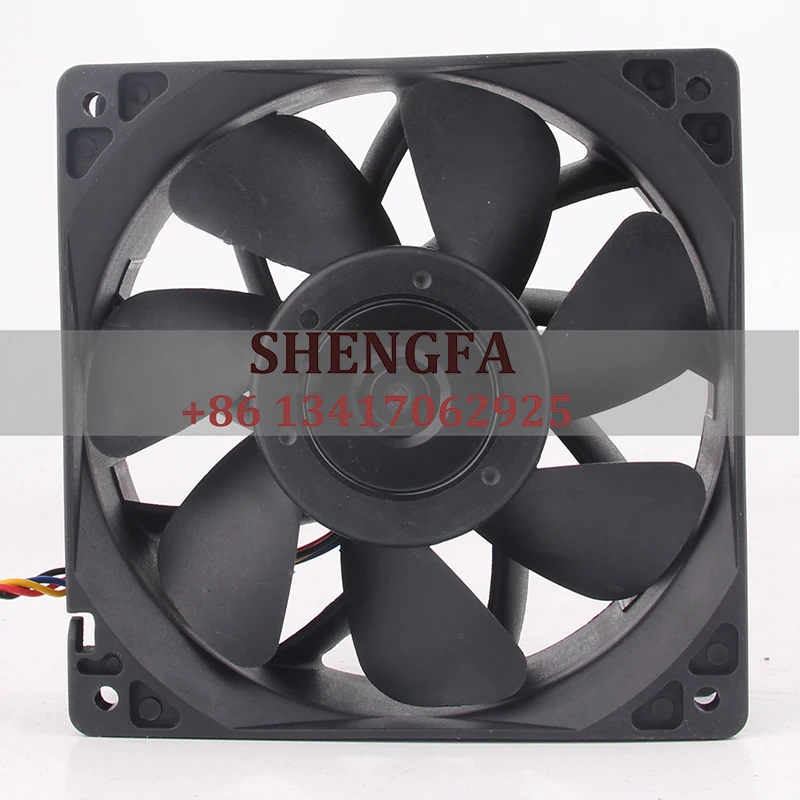 SANHUANLIFENG-Ventilador De Rolamento De Esferas Duplo, Controle De Velocidade, Refrigeração De Fluxo De Ar Grande, SHLF1212RHE-17, 120x120x38mm, 12V, 5.0A, 12038 PWM