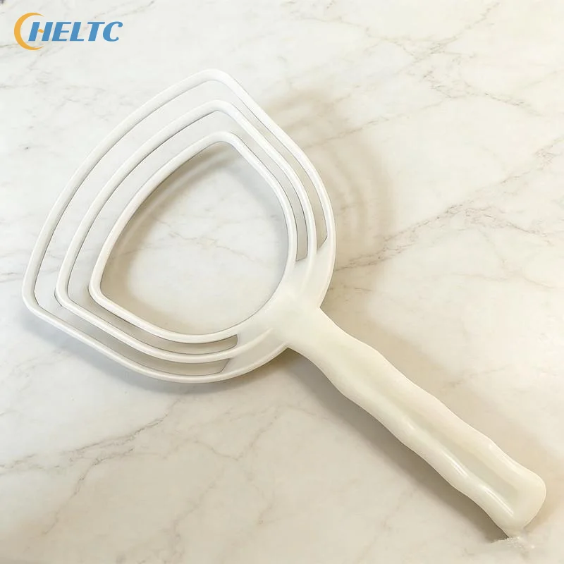Handhold Plastic Meat Scraper Portable Manual Fish Scales Remover White Bone Scraper  for Home Kitchen Use