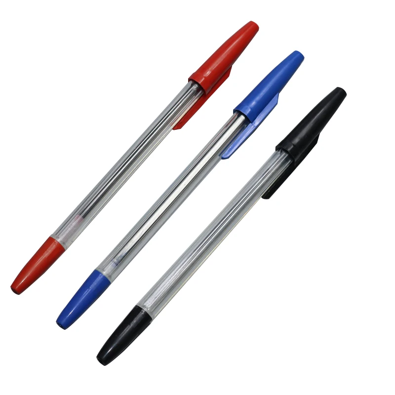 5Pcs 0.7mm Ballpoint Pens Ball Point Red Blue Black Bullet Ballpoint Gift School Writing Supplies Stationery Promotional Pen