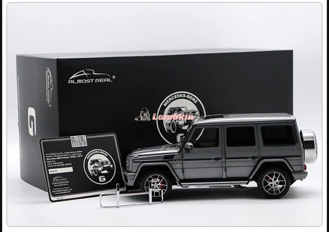 거의 실제 1/18-Benz G65 W463 Big G Jeep 합금 자동차 모델 가구 컬렉션 선물