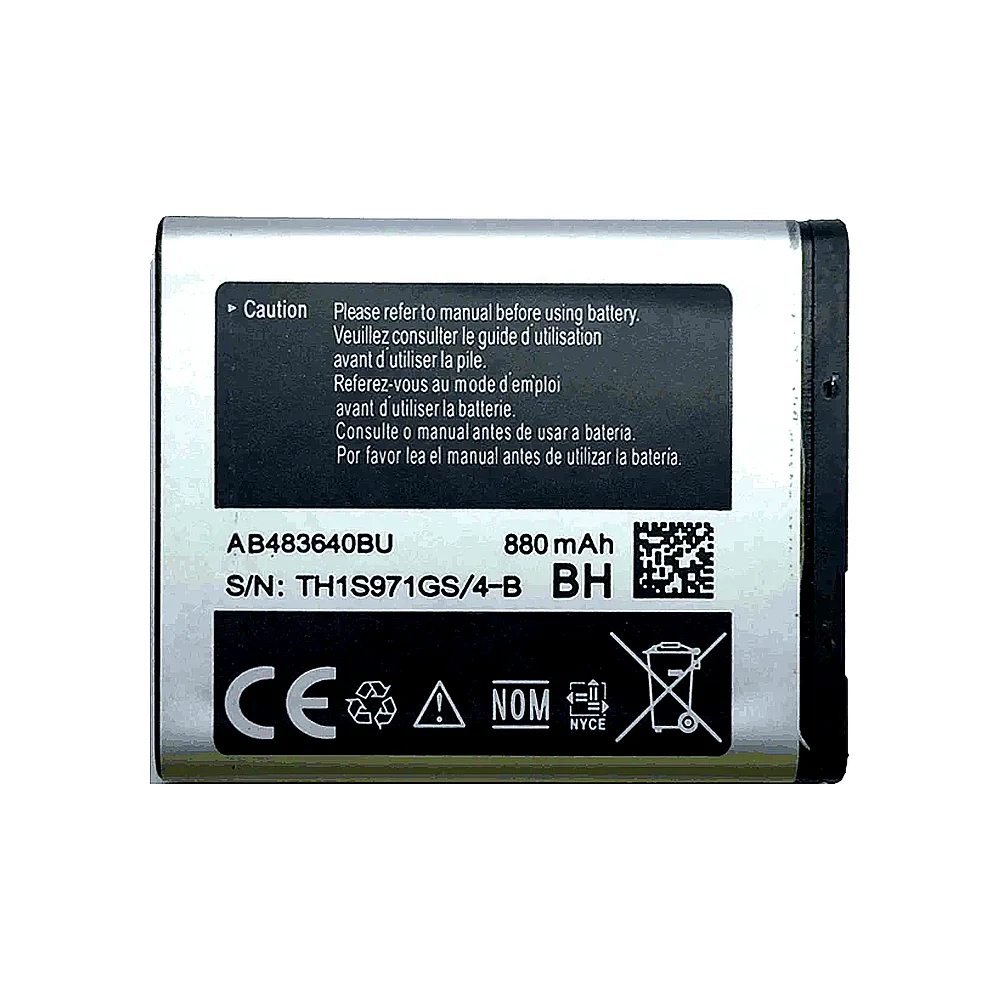 بطارية 880Mah لأجهزة سامسونج J600 J608 C3050C S7350C F619 C3050 E740 E748 F110 F118 G618 L600 L608 B3210 M519 الهاتف المحمول #2