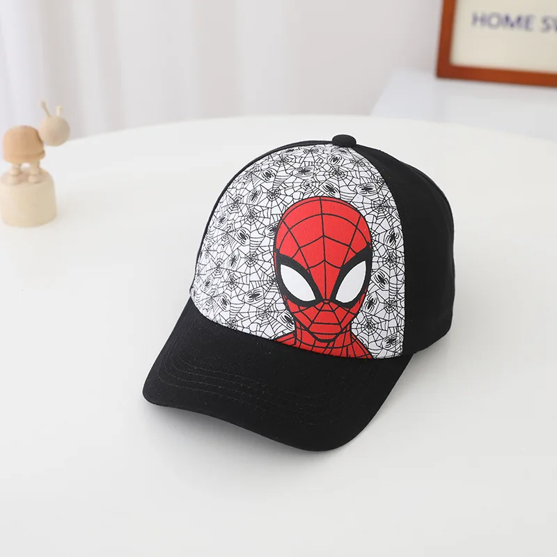 Spiderman 2-8 Years Kids Cap Snapback Summer Sun Hats Outdoor Visor Beach Hats Children's Hip Hop Hat Baseball Caps for Boy Girl