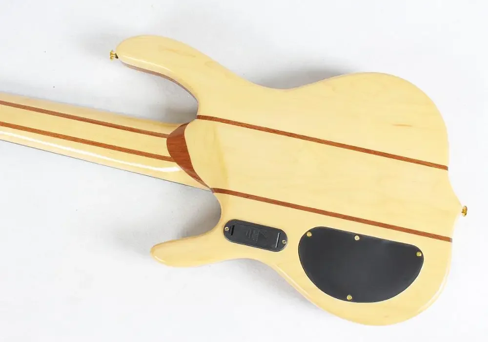 high quality custom OEM made in china neck thru through body 6 six string ebana electric bass guitar