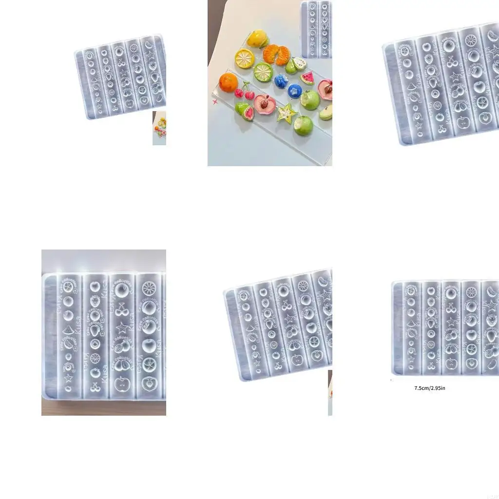 

Настраиваемая силиконовая форма для фруктового дизайна ногтей для изготовления украшений для ногтей в домашних условиях, форма