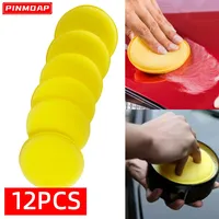 12PCS Car Round Waxing Polish Sponges Foam Applicator Pads Curing And Polishing Sponges Applicator Clean Paint Polishing