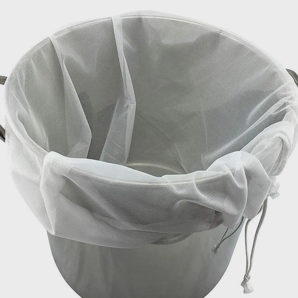2pcs Filter Bag Fine Mesh Strainer Reusable For Nut Milk Brewing Juice Coffee Soybean Straining Kitchen Filtering Pouch