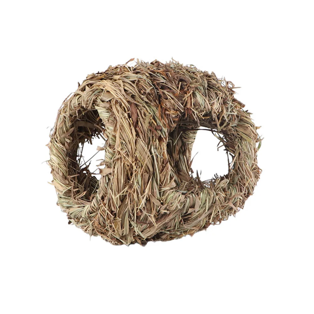 

Hand woven Bird Nest 4 hole Mountain Grass Gardening Decor Craft Durable Reusable Safe for Birds Attract Nature Backyard