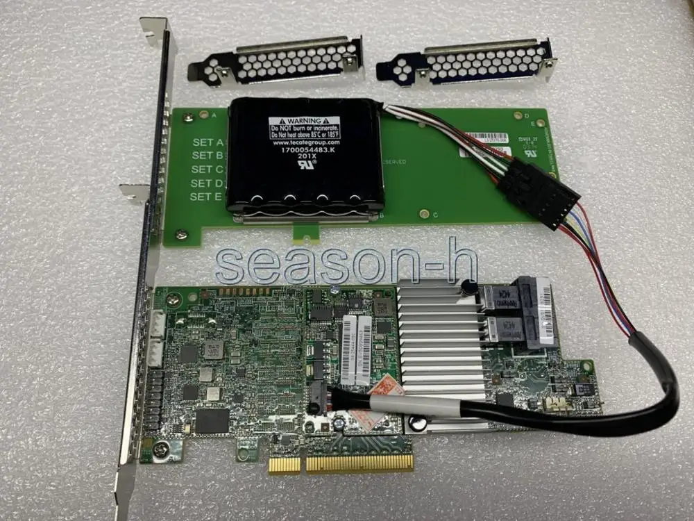 

Контроллер RAID PCIE MegaRAID 9361-8i, 1 ГБ, 12 ГБ/с, SAS3108+SSD 2.0+CVM02+BBU09+CVPM