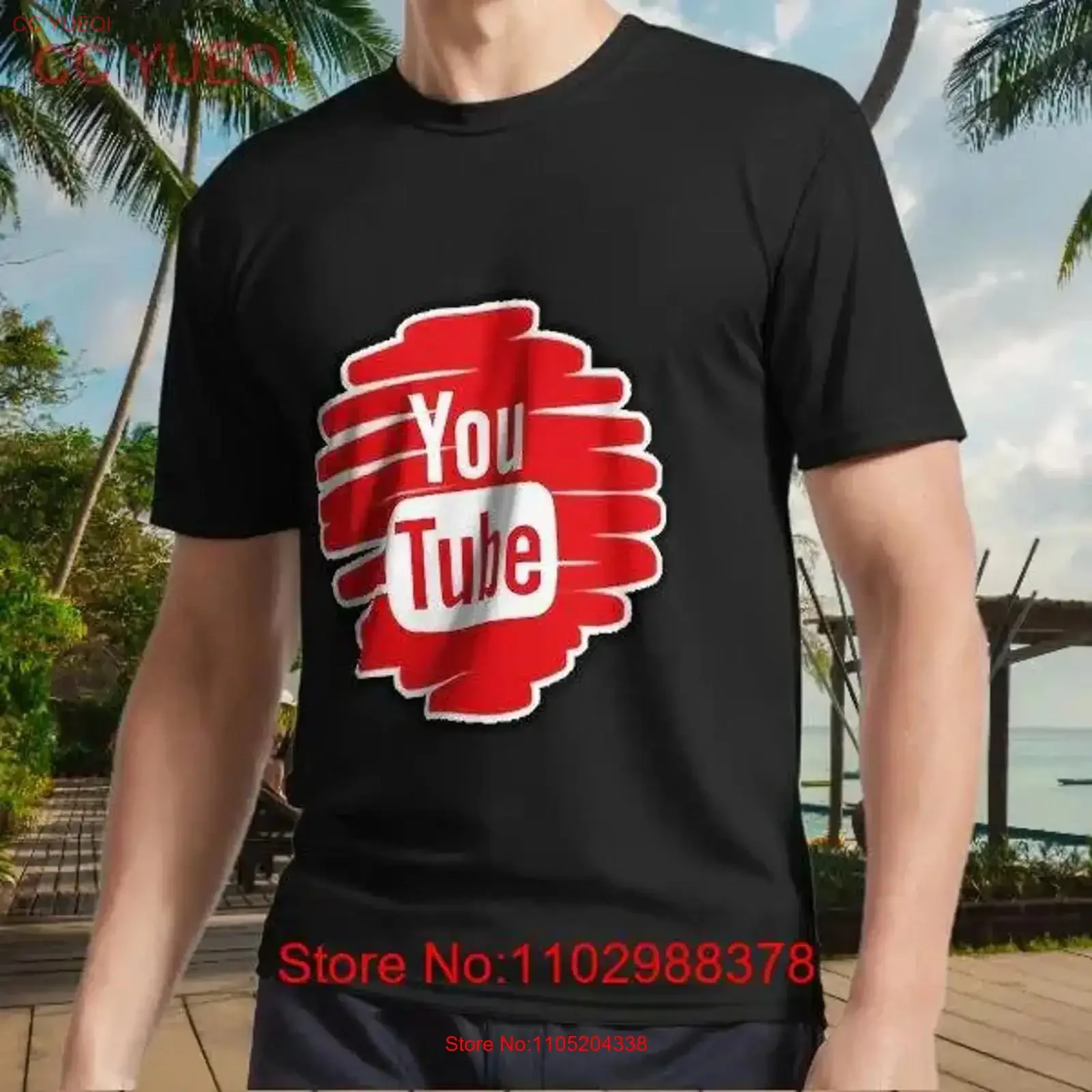 

New T Shirt awesome YouTube logo art design Funny Size S to 5XL vintage Washed Slightly Casual Stylish Comfortable Soft