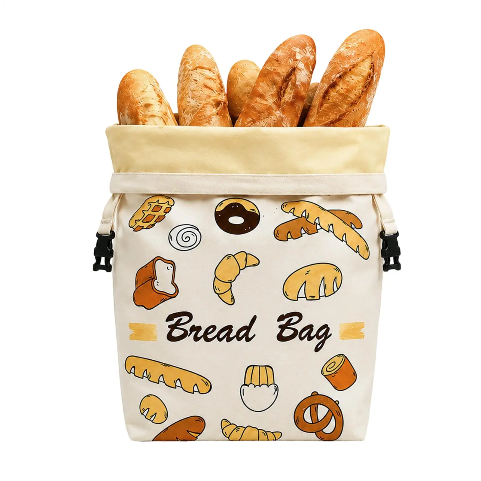 Beeswax Bread Bags Reusable Loaf Freshness Keeping Pouch Loaf Beeswax Guard Bag for Bakers Baking Bakery Kitchen Camping Picnic