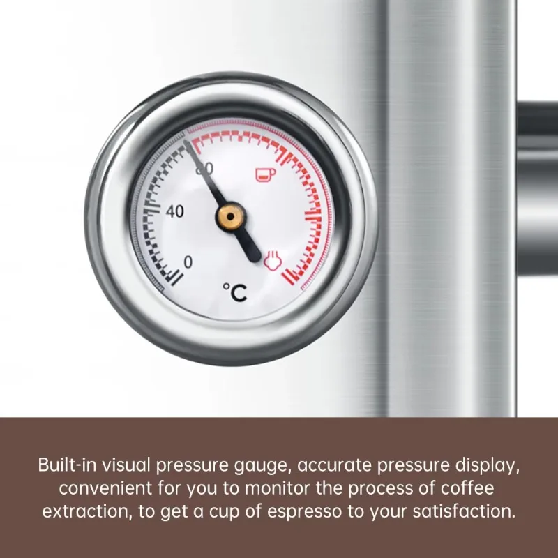 ماكينة صنع قهوة اسبريسو إيطالية 1500 مل ماكينة صنع القهوة بالبخار 20 بار 1000 وات ماكينة صنع قهوة كابتشينو مزبدة #6
