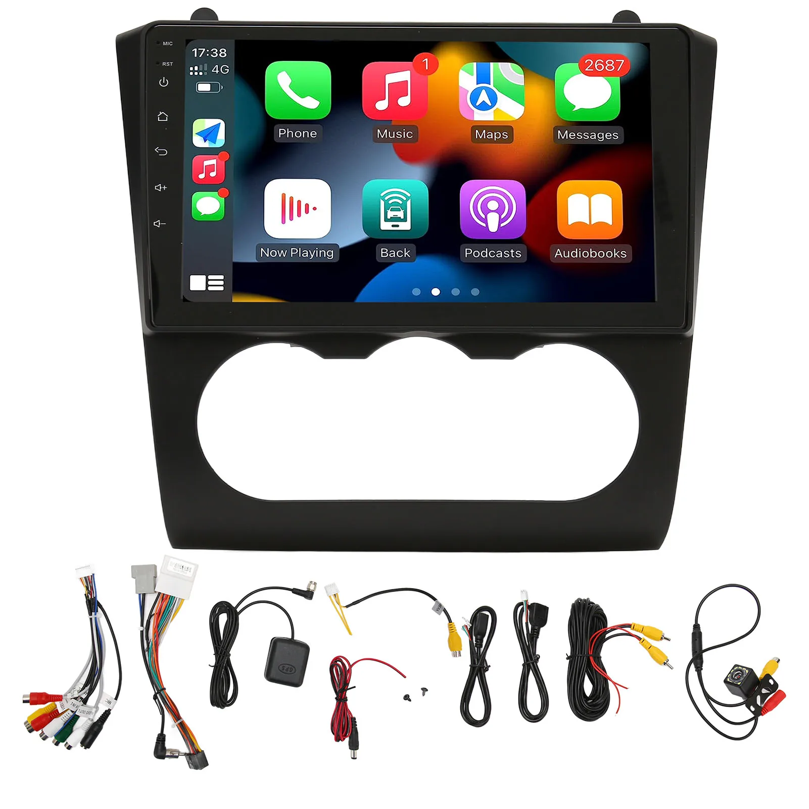 راديو السيارة 9in IPS شاشة تعمل باللمس التحكم الصوتي ستيريو السيارة مع كاميرا خلفية هيئة التصنيع العسكري ل Teana Altima 2008 2009 2010 2011 2012 #6