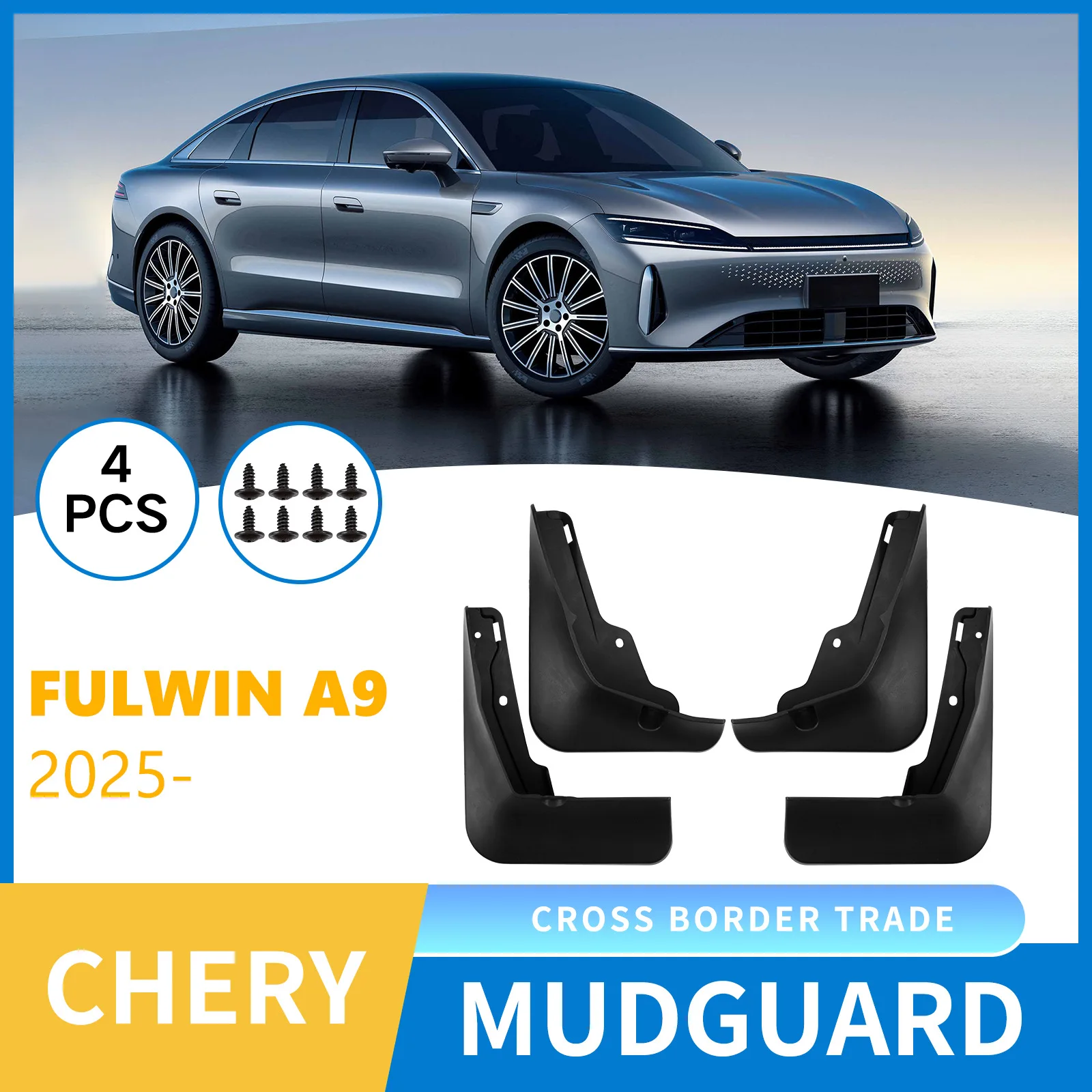 

Fenders suitable for Chery Fengyun Fulwin A9 2025 car tire mudguard exterior modification,Front Rear Flares Splash Guards Cover