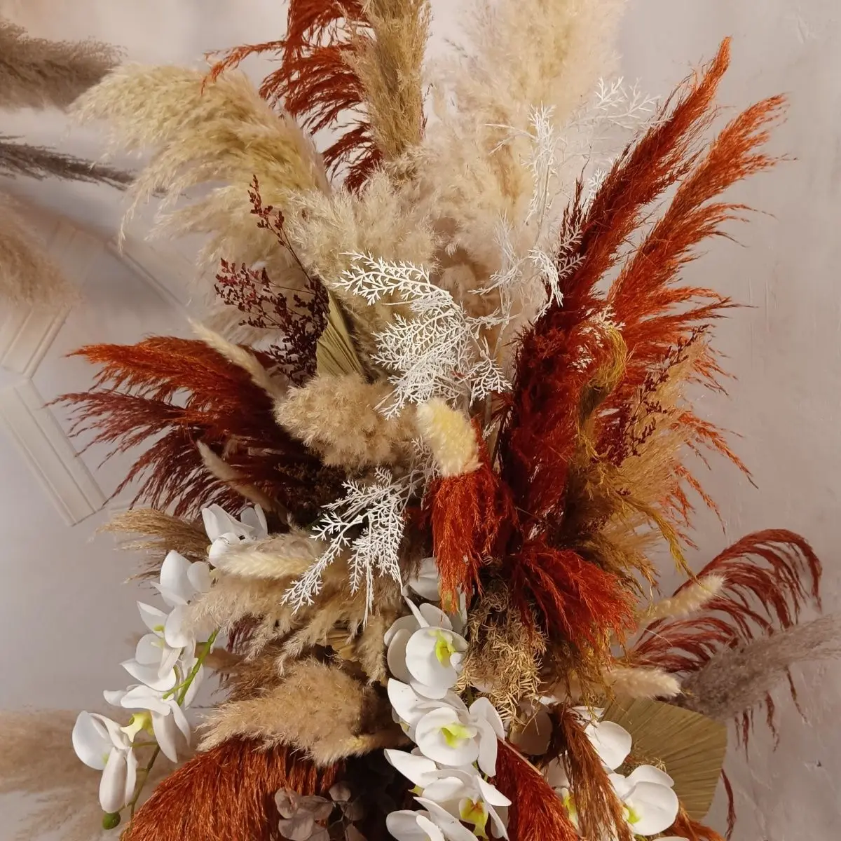 

Nordic ins suit wedding dried flowers window store model room decoration set ornament material package