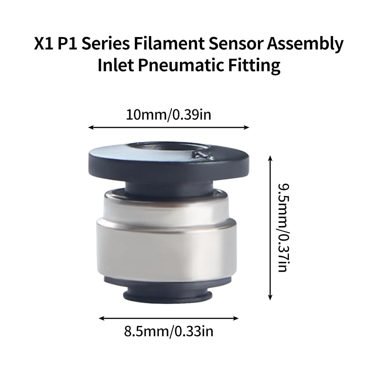 For Bambu Lab X1 X1C P1P P1S 3D Printer Filament Extruder Switch Tube Pneumatic Connector Replacement  3D Printer Accessories