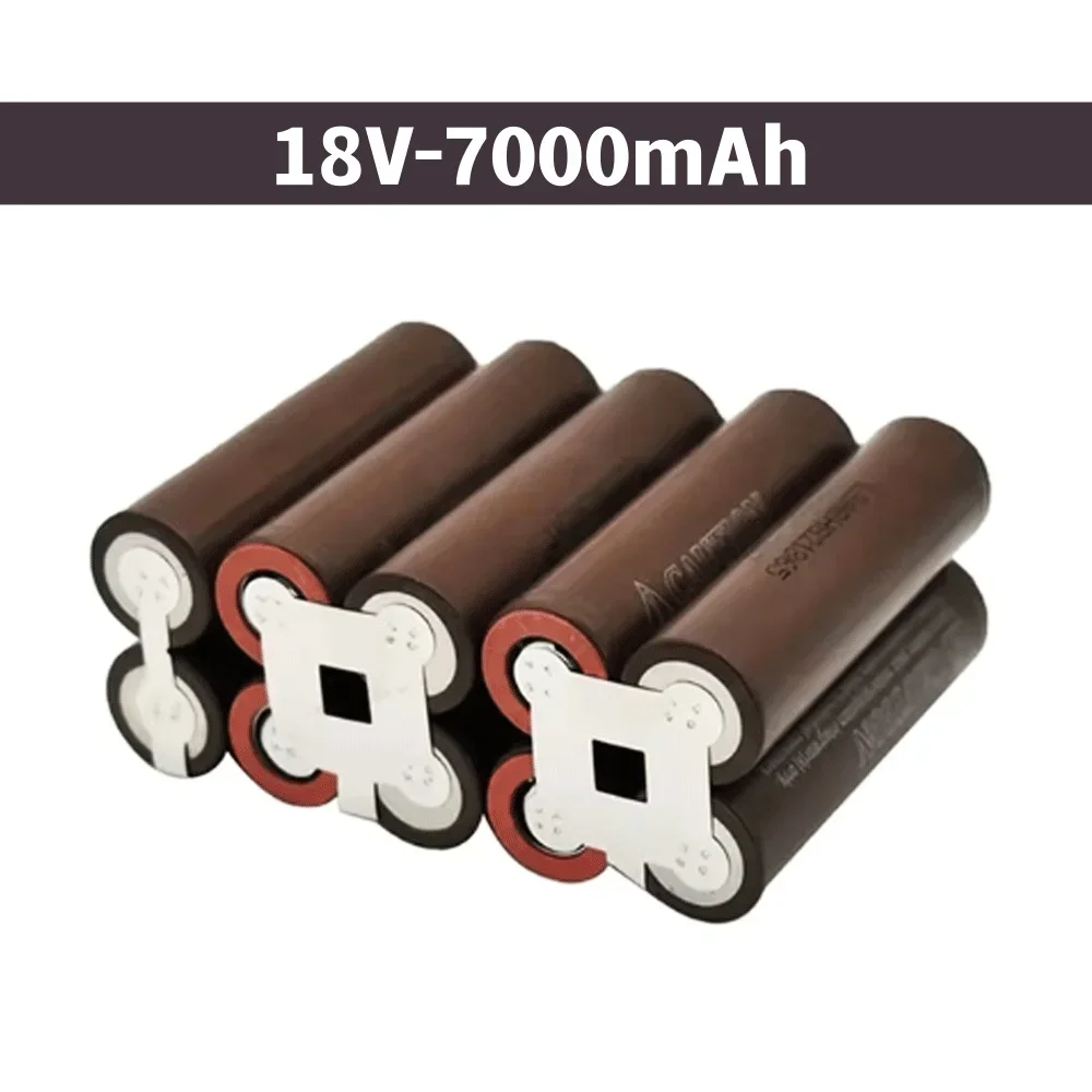 HG2 18650 بطارية 3500mAh 7000mAh 20amps 7.4V 12.6V 14.8V 18V 25.2V 29.6V لحزمة بطارية لحام مفك البراغي #5