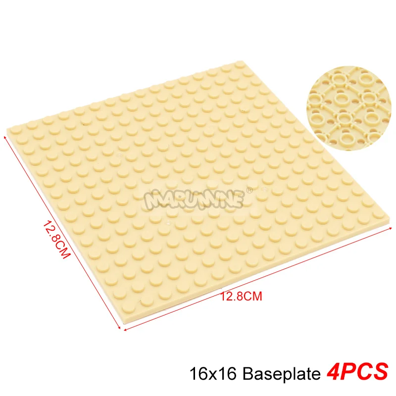 Marumine Bouwstenen Dubbelzijdige Bodemplaat 16x16 91405 Monteren Onderdelen MOC Bricks Grondplaat Idee Huis Bouwbord
