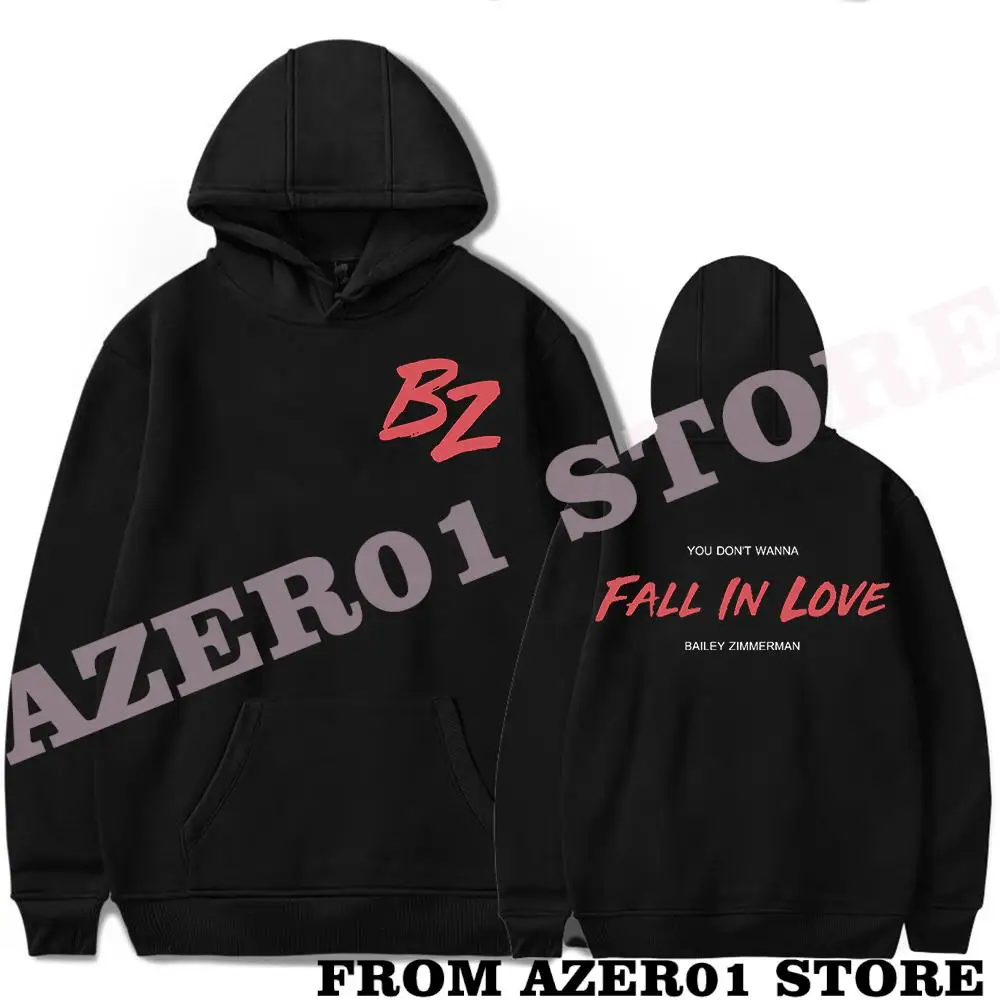 

Bailey Zimmerman Fall in Loove Merch Hoodies Winter Men/Women Hooded Sweet Streetwear LongSleeve New Logo Sweatshirt