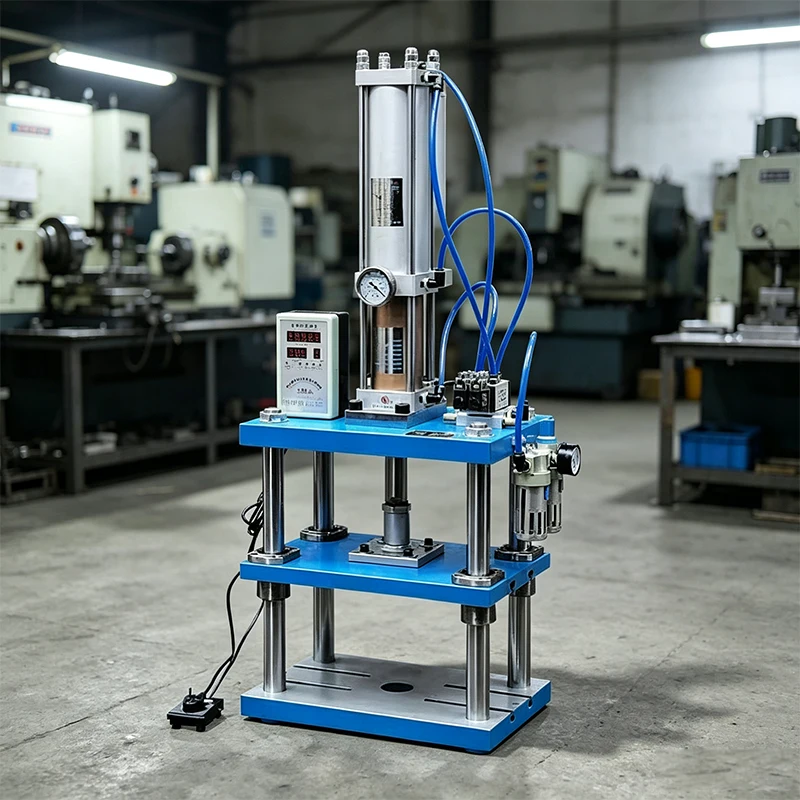 Three Plate Four Column Sliding Table Pneumatic Punch Press Mini Pneumatic Stamping Pressure Machine Hardware Punching Tool